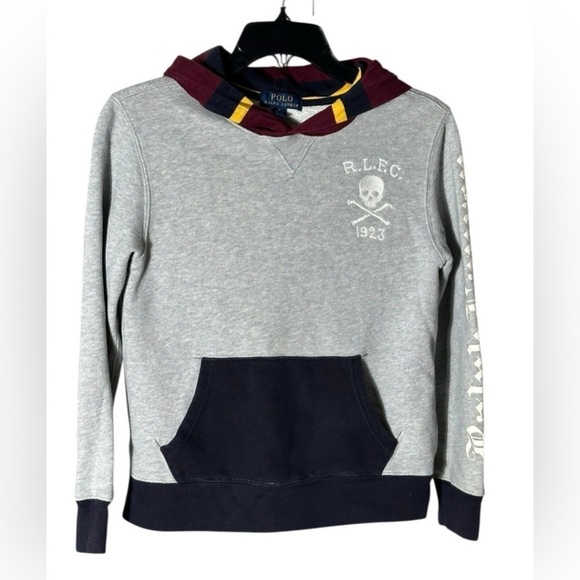 Polo Ralph Lauren Other - Polo by Ralph Lauren Gray Top with Maroon and Yellow Accents